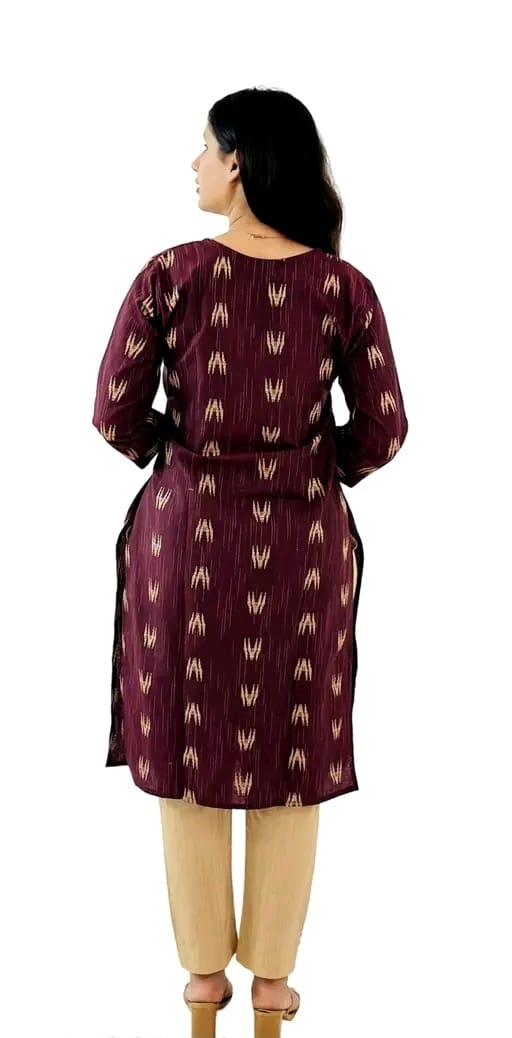 Hanira - Women's Cotton Kurta Pant Set with Dupatta