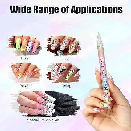 Hanira - Nail Art Pens Set of 12 Colors