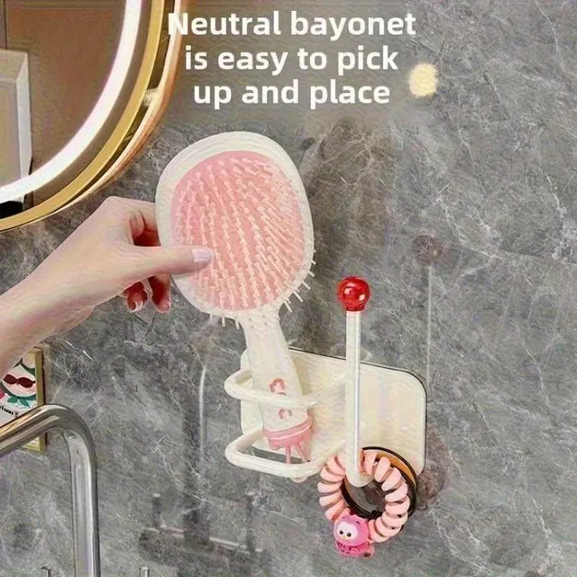 Hanira - Self Adhesive Wall Mounted Headband Hook No Drill Punch Free Hair Accessories Organizer